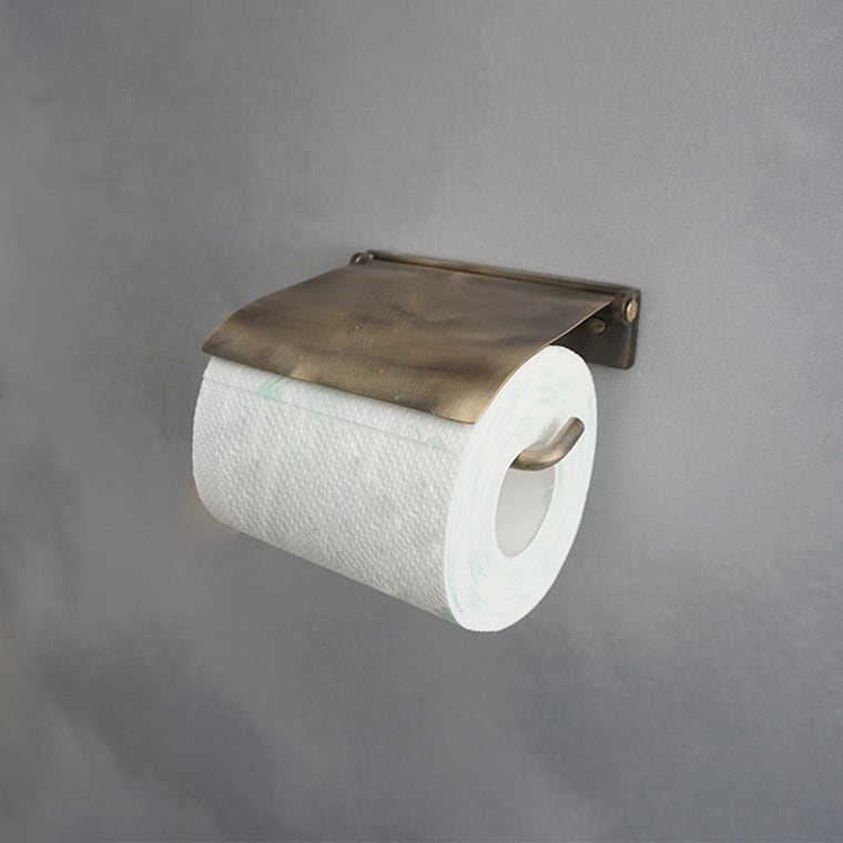 真鍮製トイレットペーパーホルダー　ヴィンテージヘアライン