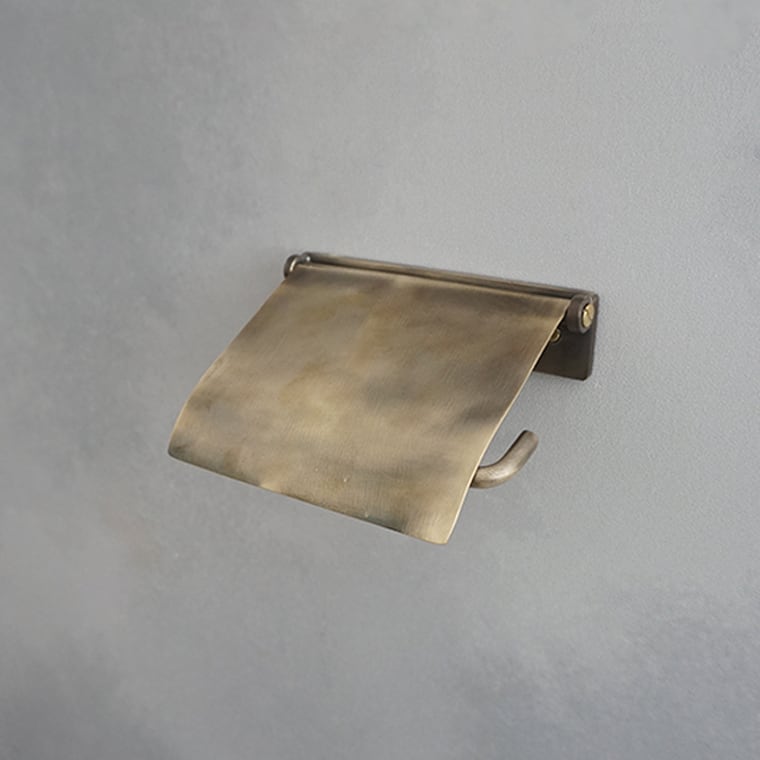 真鍮製トイレットペーパーホルダー　ヴィンテージヘアライン